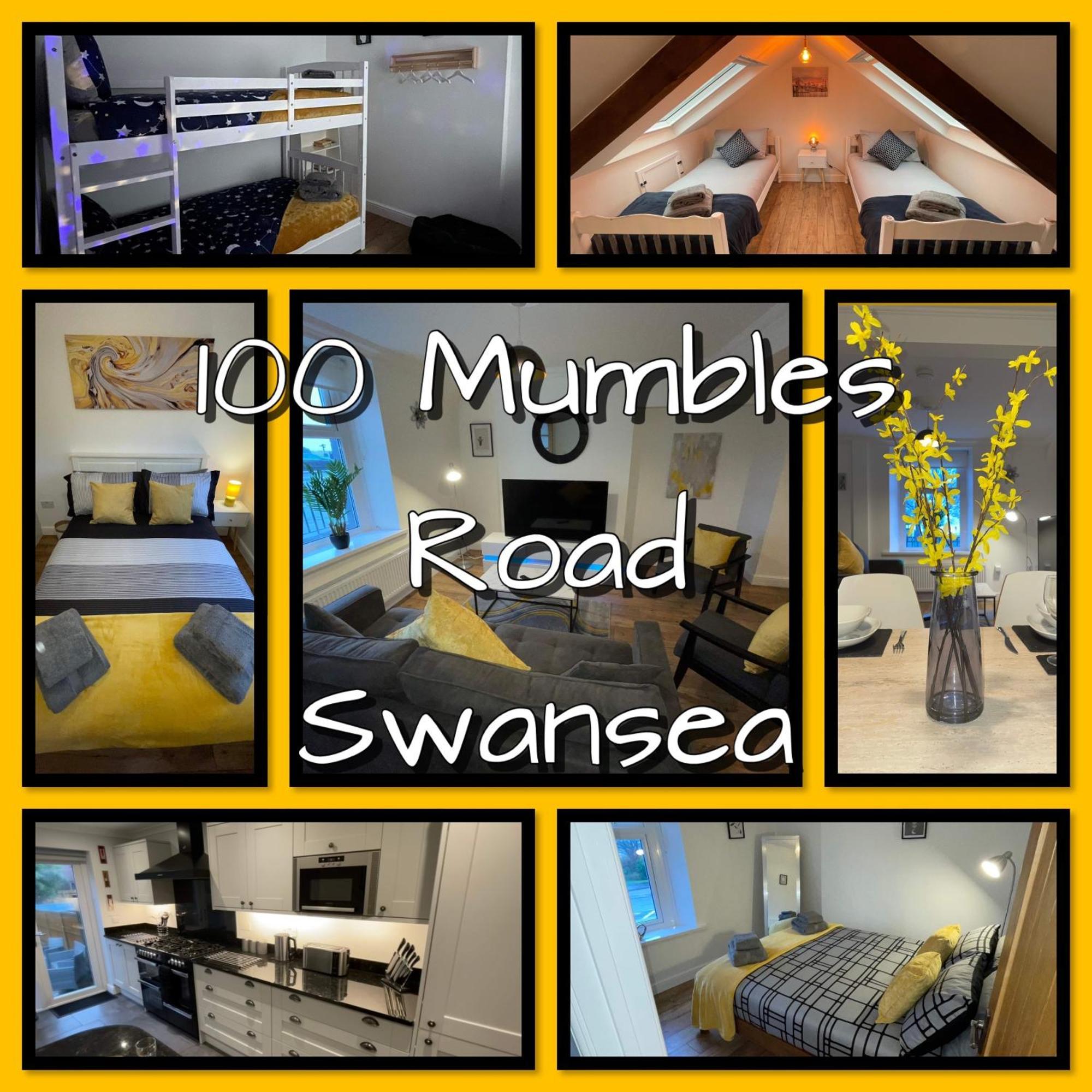 Casa One Hundred - A Beautiful 4 Bed House On The Beach Front Swansea Eksteriør bilde